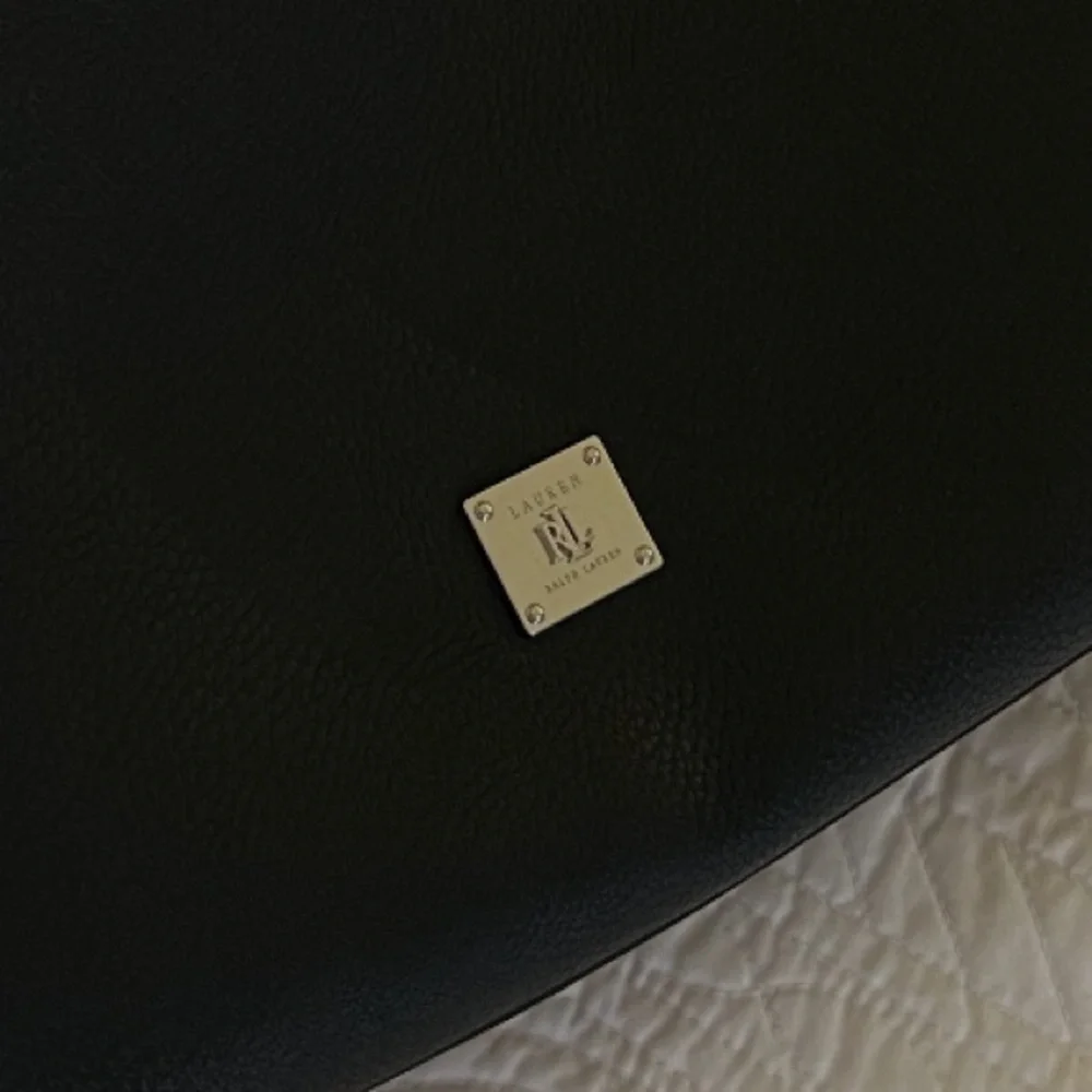 Lauren Ralph Lauren Black Work Tote Purse - Picture 7 of 7